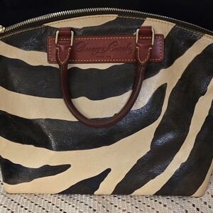Dooney & Bourke Zebra Print  - Black and Cream